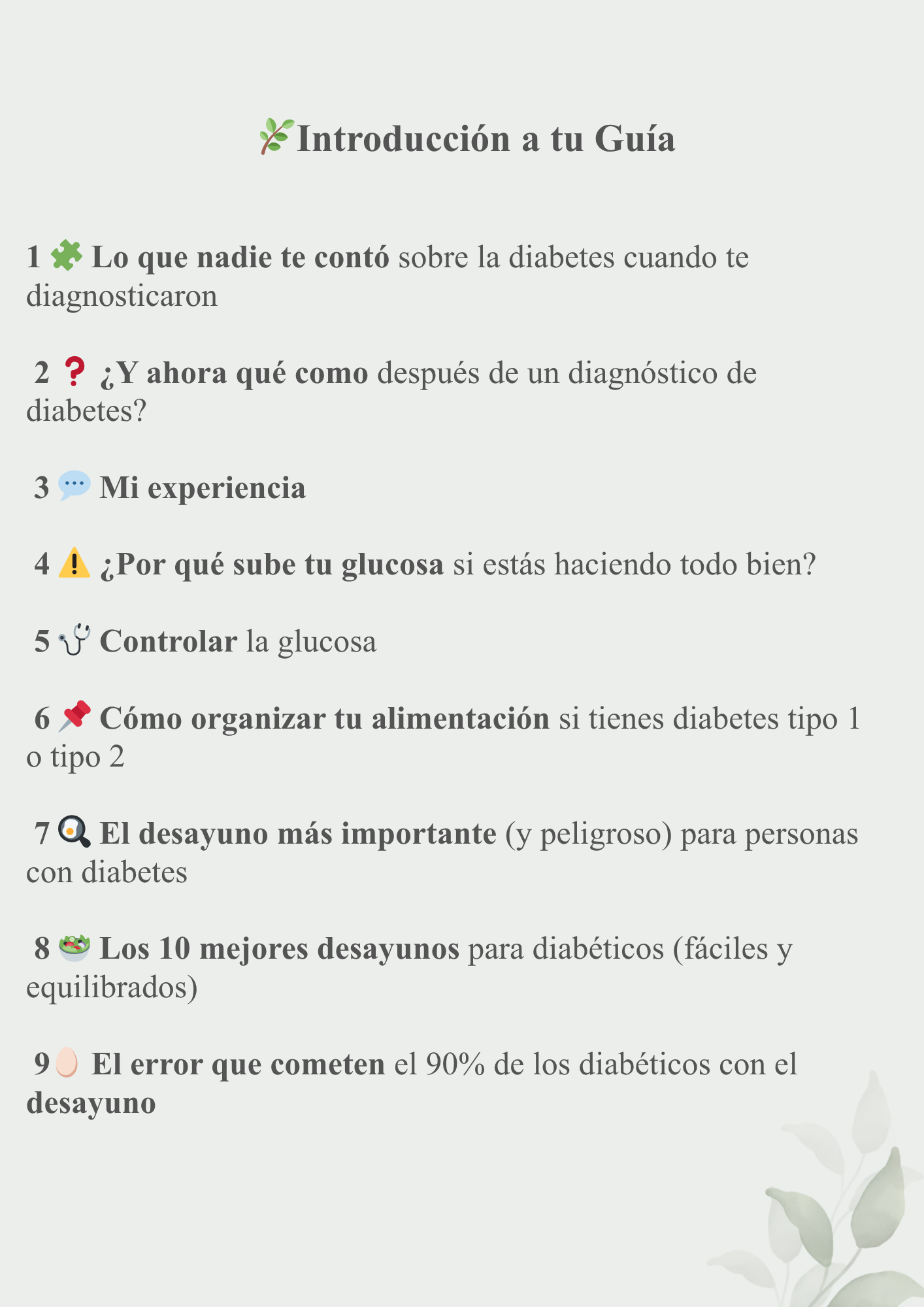 Curso Guía para Diabéticos Tipo 1 y Tipo 2