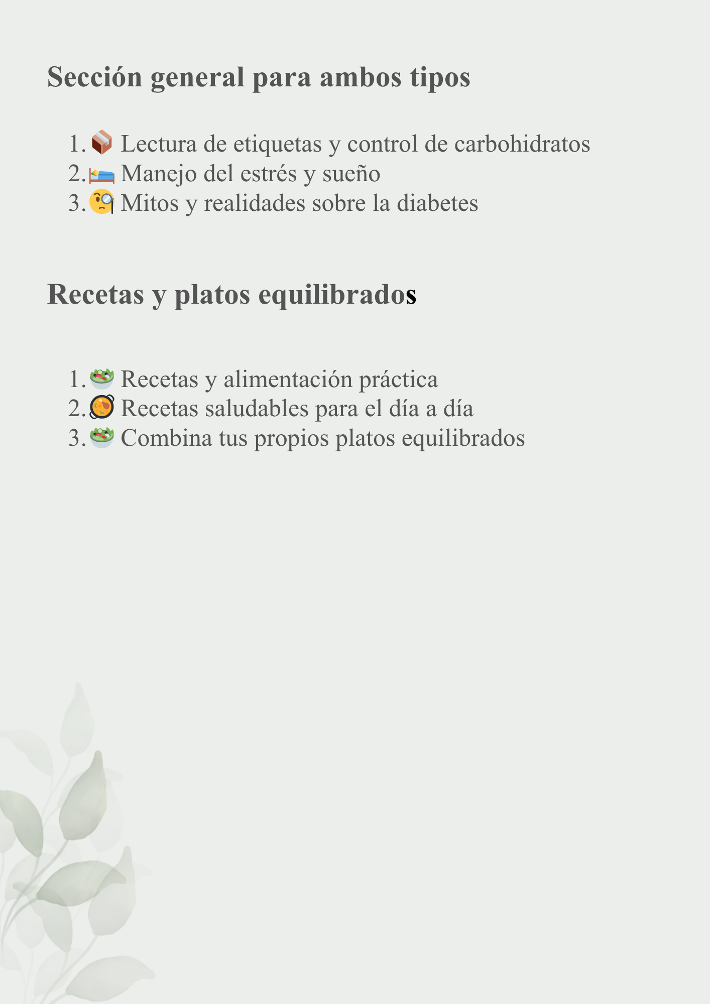Curso Guía para Diabéticos Tipo 1 y Tipo 2